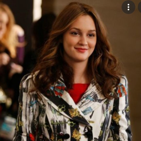 Milly Red Wool Dress Gold Chain Size P Gossip Girl - Picture 7 of 15